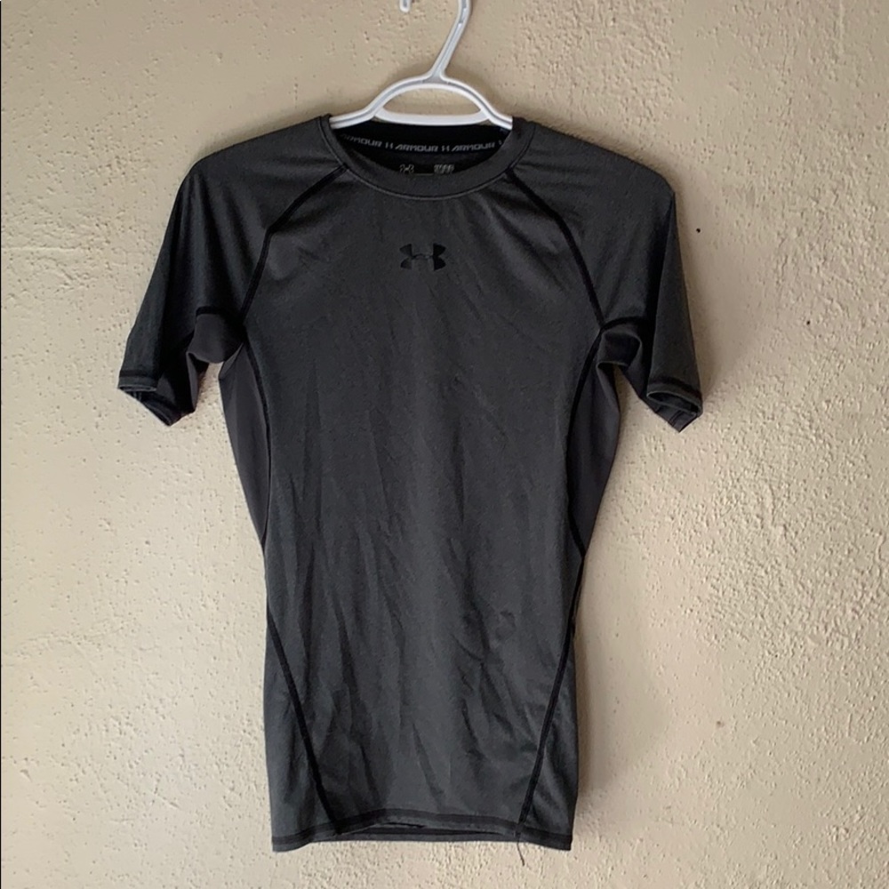 Compression grey under armour top